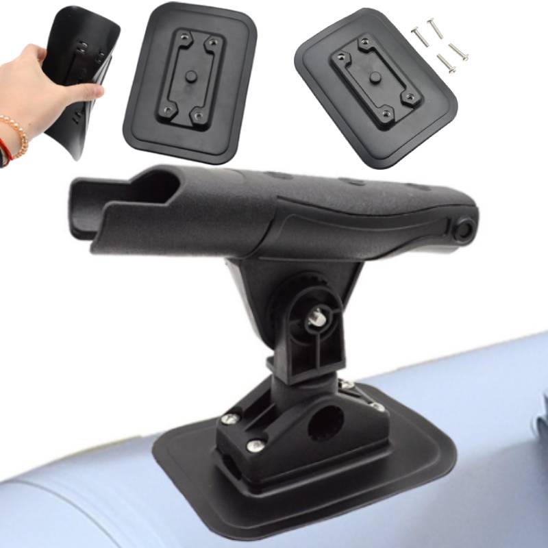Fishing Kayak Fish Finder Mount - 1 セットインフレータブルボート釣り竿ホルダー固定ベース PVC 接着パッドゴムボート釣りカヤックアクセサリー魚探マウント固定