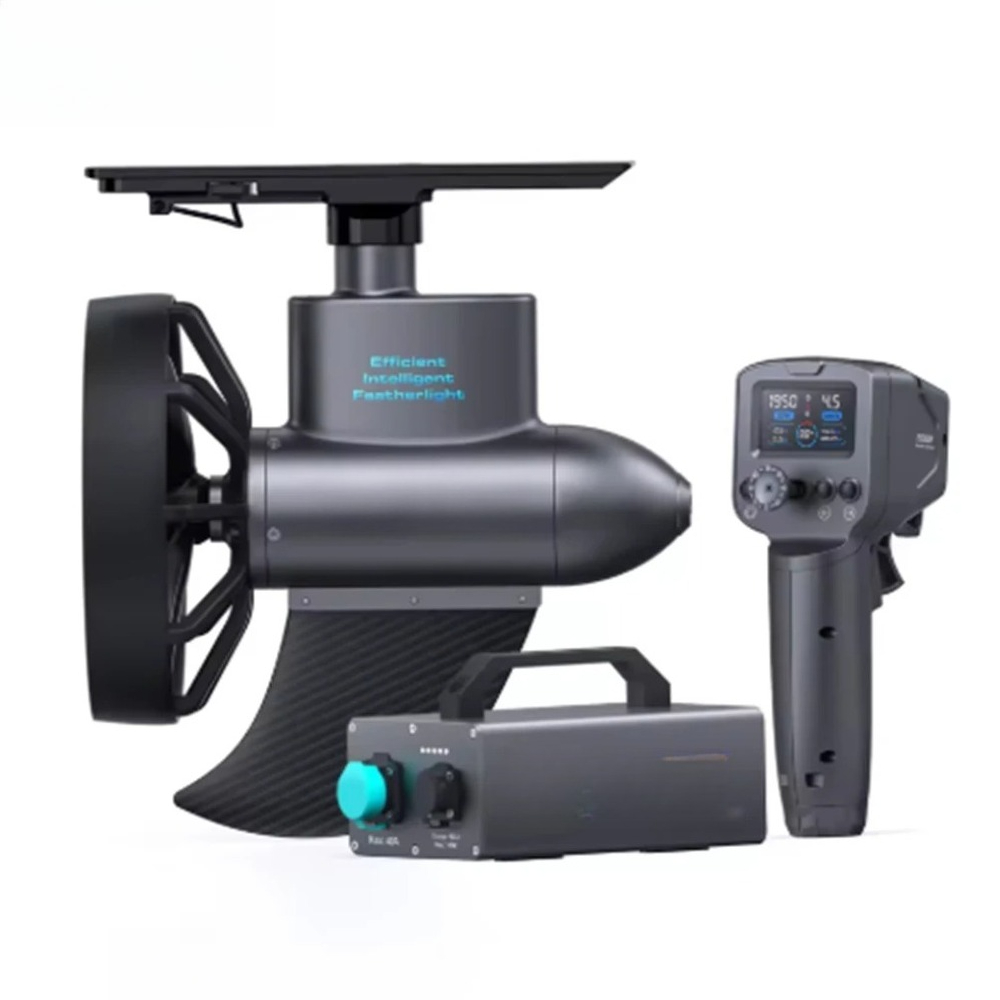 Fishing Kayak Trolling Motor - YSスマートドライブ電動カヤックトローリングモーター、ワイヤレスリモコン付き、釣りやサーフィン用のブラシレス水中スラスタ