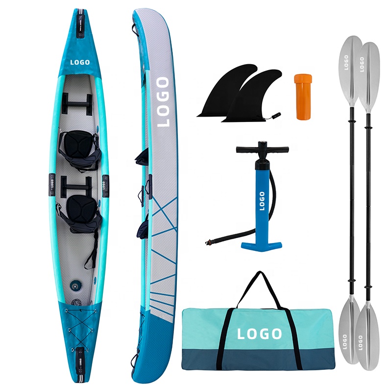 Fishing Kayak Sit In - ドロップステッチカヤック インフレータブルカヌー 2人乗り 3人乗り タンデム シットオン