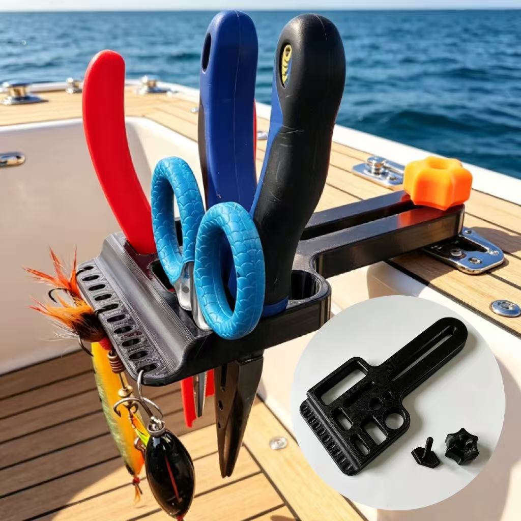 Fishing Kayak Cart - カヤックTスロット釣り道具収納ボックス、頑丈な釣り道具整理収納ケース、ルアーボート、インフレータブルボートに最適