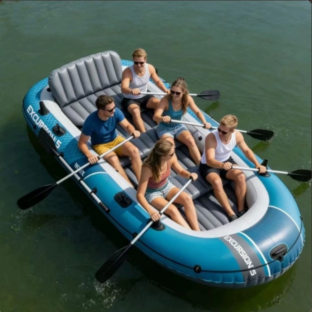 Fishing Kayak Inflatable - 2人乗り、4人乗り厚底カヤック、アウトドア用アサルトボート、インフレータブルボート、フィッシングボート、ゴムボート