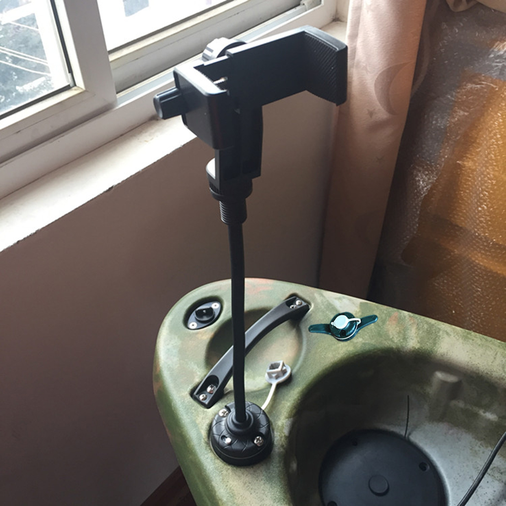 Fishing Kayak Fish Finder Mount - カヤックセルホルダー,黒魚群探知機,携帯電話クリップ,カヤックフィッシングギア,ボートアクセサリー