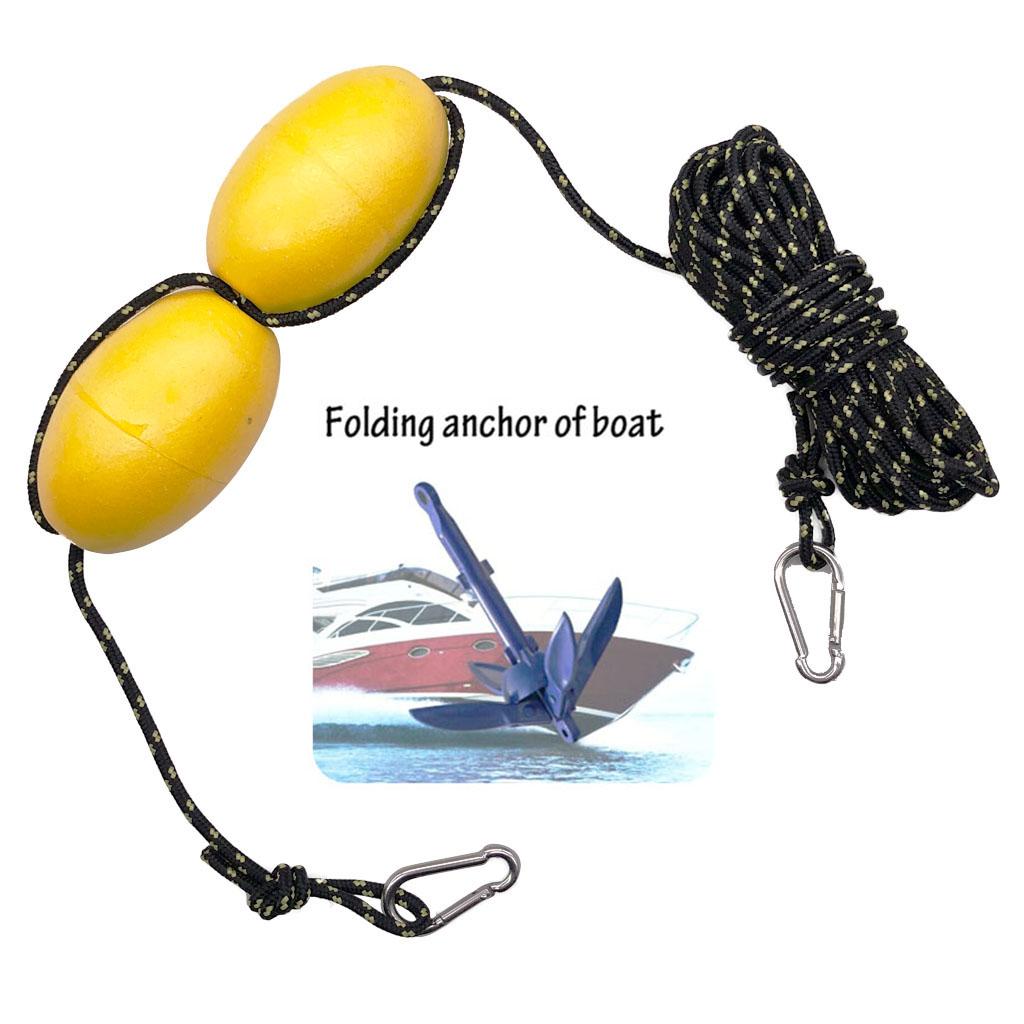 Fishing Kayak Anchor - カヤックアンカーフロート PVC 浮力投げライン フローティングボートアクセサリー 釣り用カヤック マリンストレージ用
