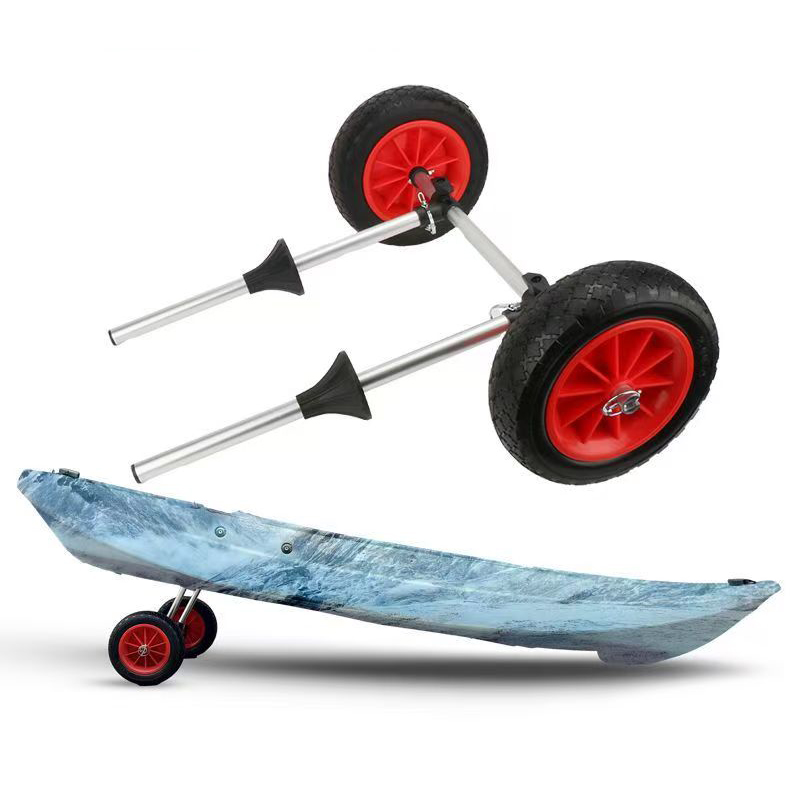 Fishing Kayak Cart - ポータブルカヤックトロリー積載能力折りたたみ式カヤックトロリー省エネ二輪キャリアカートカヤックカヌーボートドロップ用