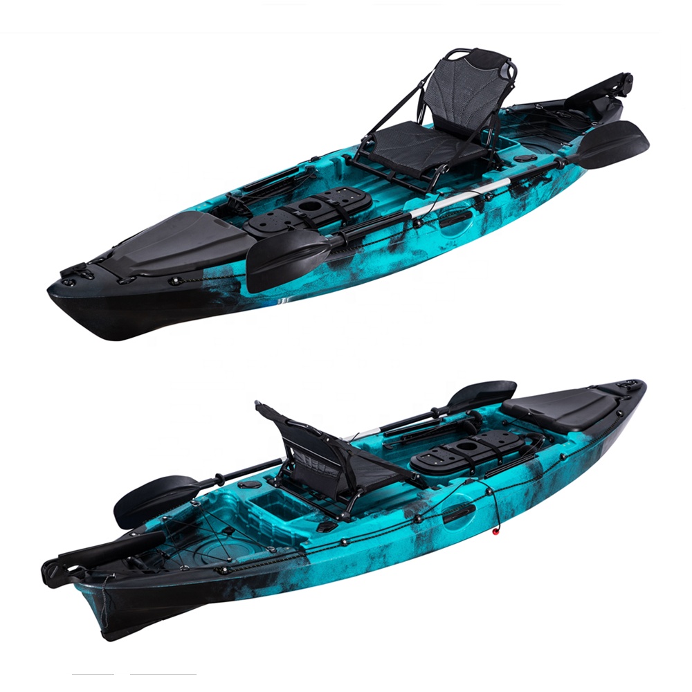 Fishing Kayak Rod Holder - LSFファーストクラスシングルフィッシングカヤックプラスチックボート釣り用1人乗りカヌーカヤック釣り竿ホルダー付き大型収納ハッチ（釣り人向け）