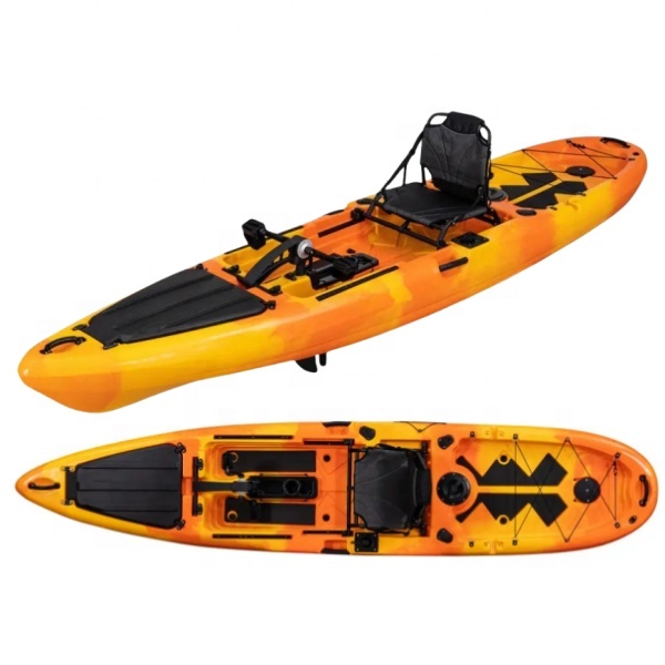 Fishing Kayak Pedal Drive - 付属品付きプラスチック製カヤックボート,1人用,1ペダル,釣り道具,1.96 m, 13フィート,3.96m, 2024