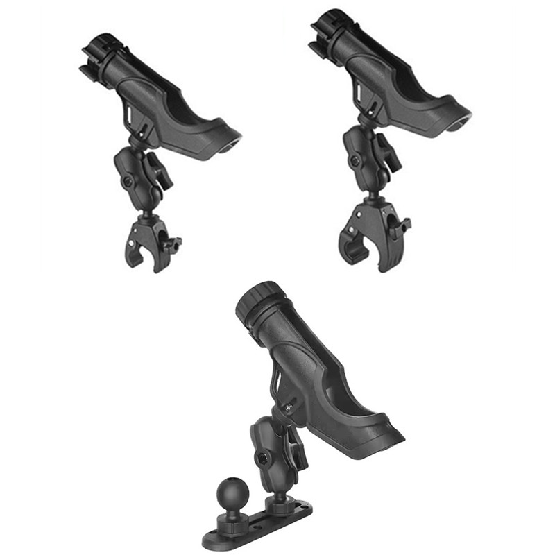 Fishing Kayak Rod Holder - カヤック釣り竿ホルダー,360度回転,ベイトキャスティング,スピニング,フライフィッシング,ラムマウント用