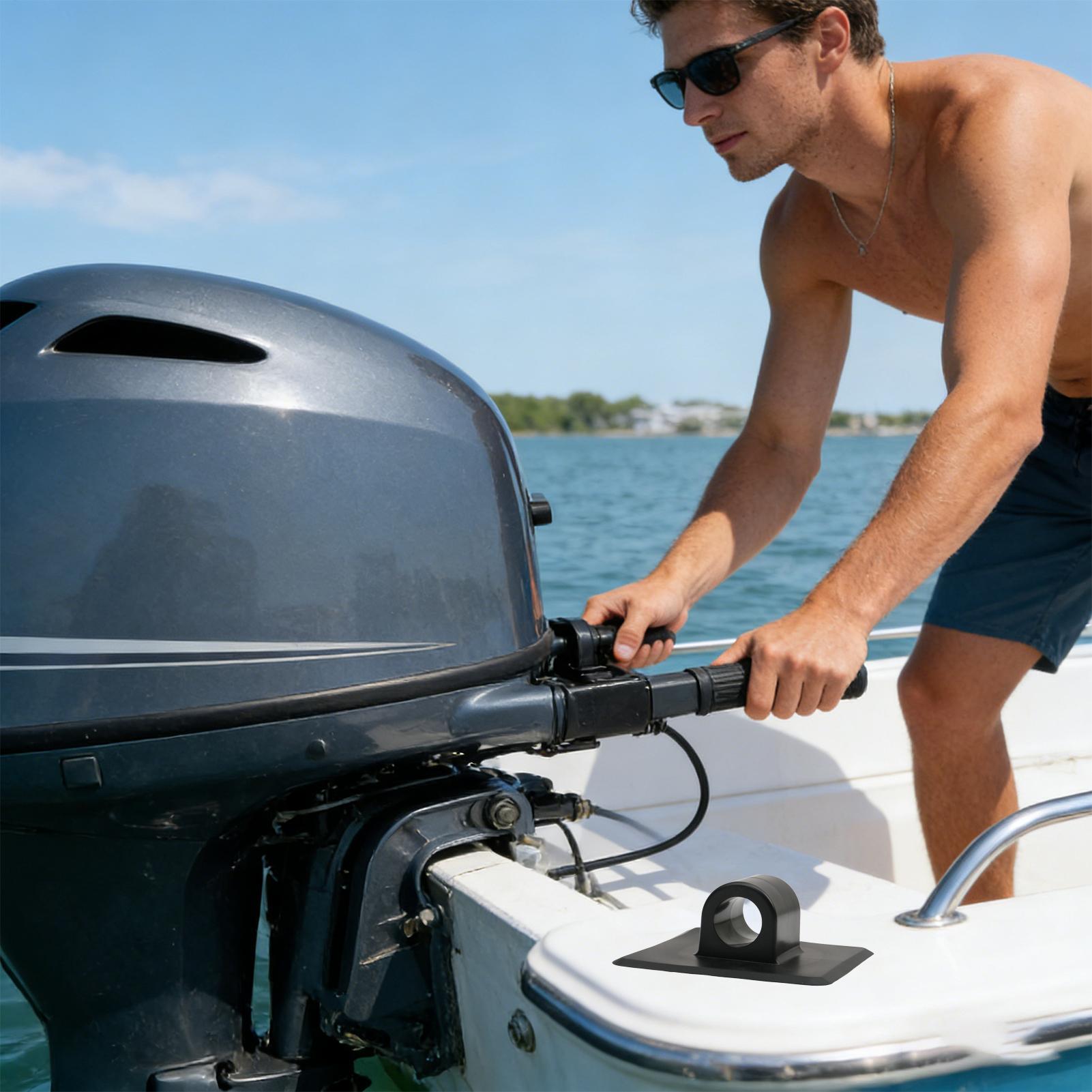 Fishing Kayak Trolling Motor - カヌーモーターマウントボートトローリングブラケットバックルボートモーターブラケットバックルカヤックカヌーポンツーントランサムフィッシングツーリング旅行用