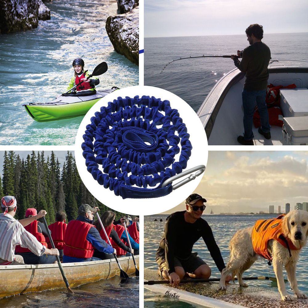 調整可能な弾性カヤックとカヌーのパドルロッド,釣り竿,安全ロ - Fishing Kayak Paddle Leash のレビューと価格