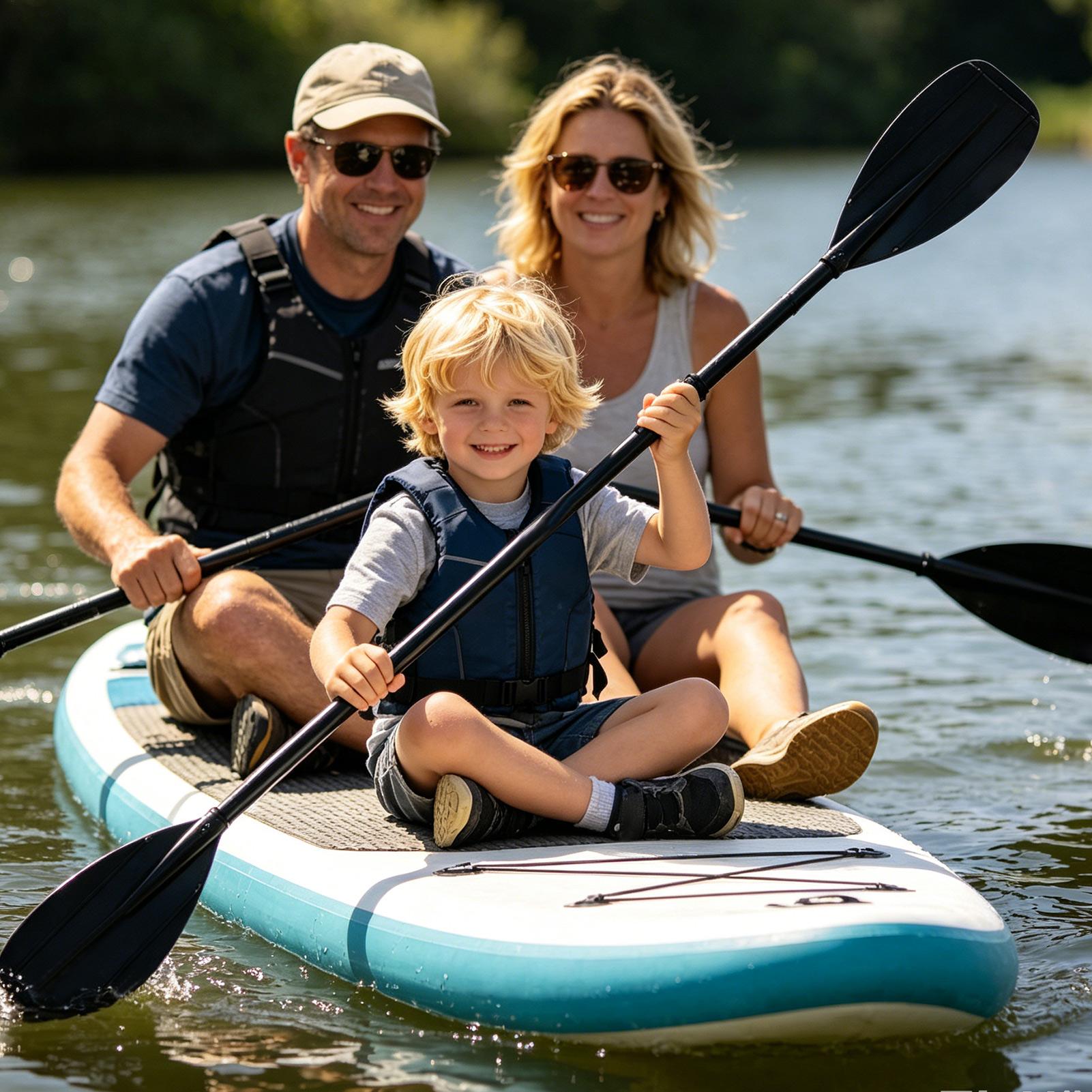 カーボンファイバーパドル 2 セクション軽量ダブルヘッドパド - Fishing Kayak Paddle のレビューと価格