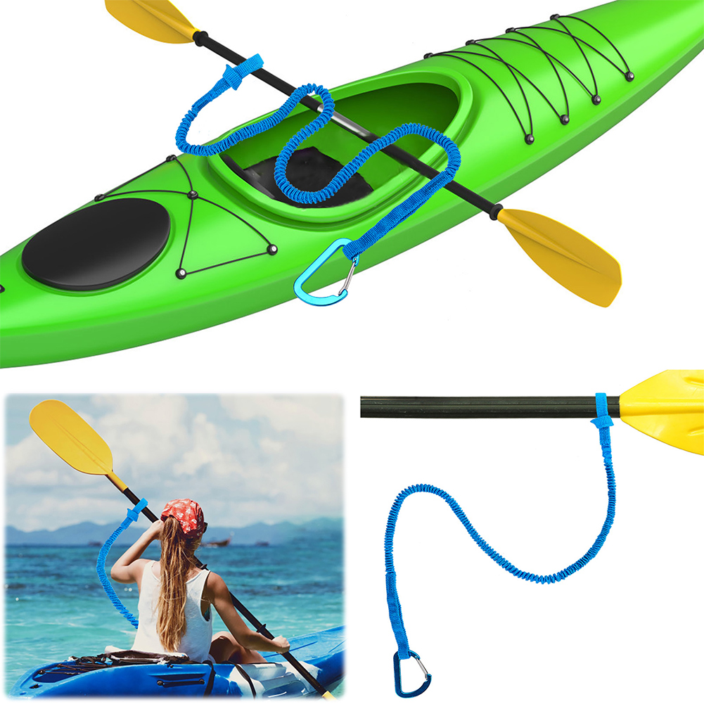 4~1PCS カヤックパドルリーシュ 調節可能な伸縮性ストラ - Fishing Kayak Paddle のレビューと価格