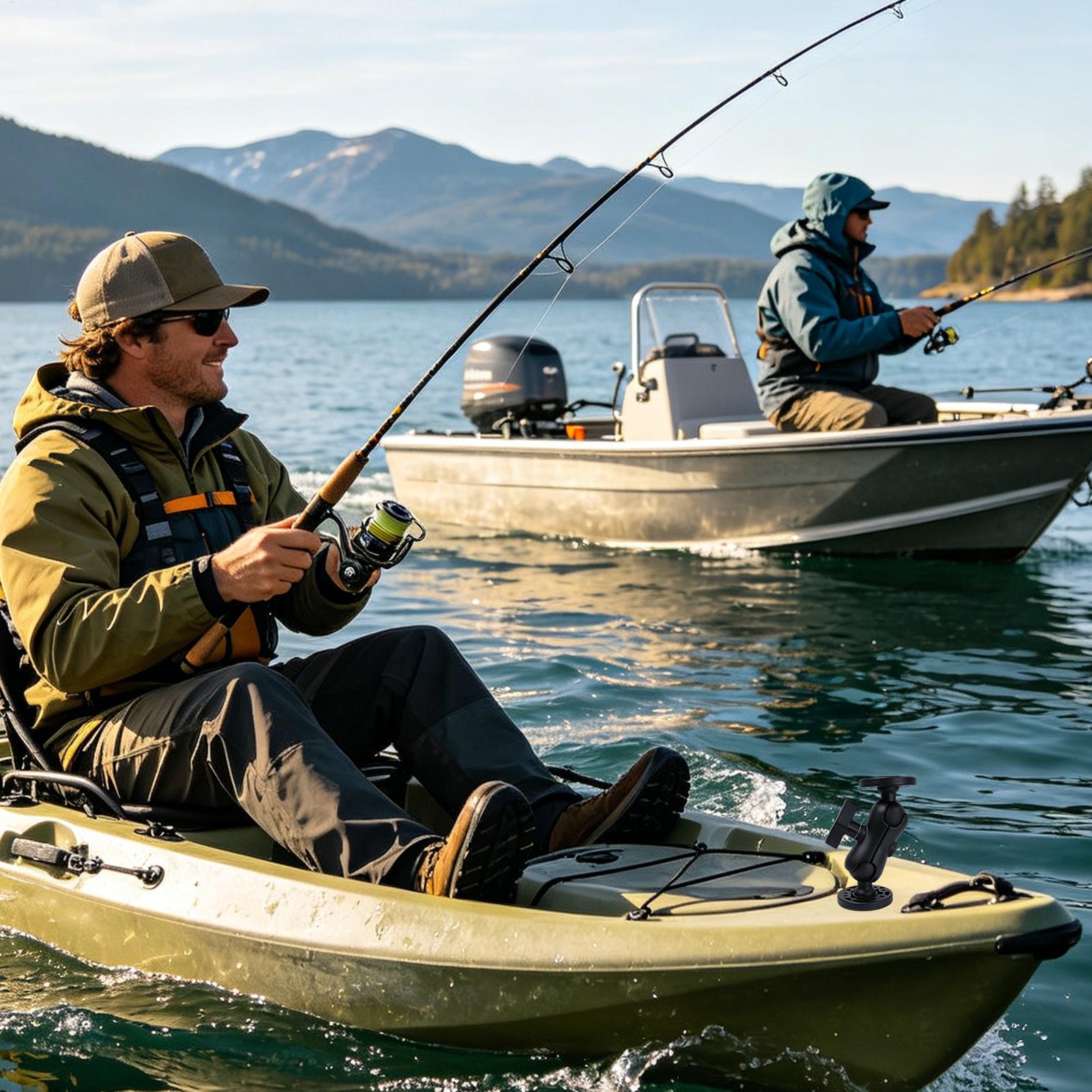 カヤック用魚群探知機マウント 360度調整可能なカヤックトラ - Fishing Kayak Fish Finder Mount のレビューと価格