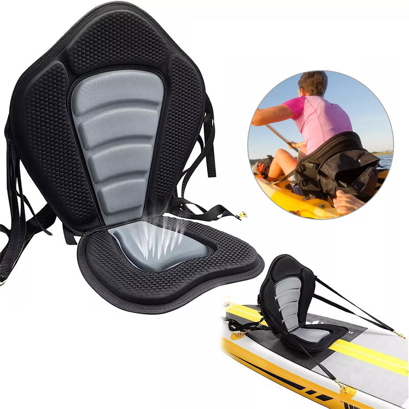 調節可能なパドルボードシートパッド入りカヤック背もたれカヌー - Fishing Kayak Storage Bag のレビューと価格