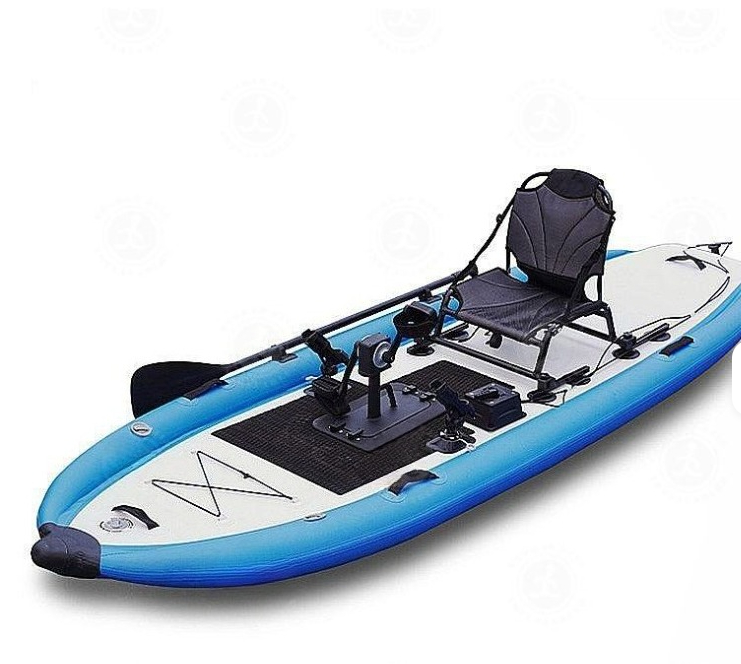 屋外用プロフェッショナル一人用ペダル式インフレータブルカヤッ - Fishing Kayak Pedal Drive のレビューと価格