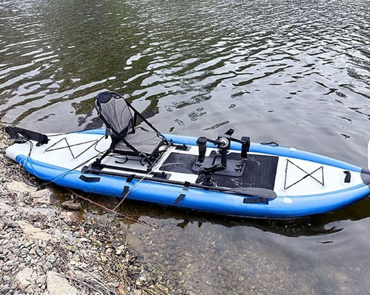屋外用プロフェッショナル一人用ペダル式インフレータブルカヤッ - Fishing Kayak Pedal Drive のレビューと価格
