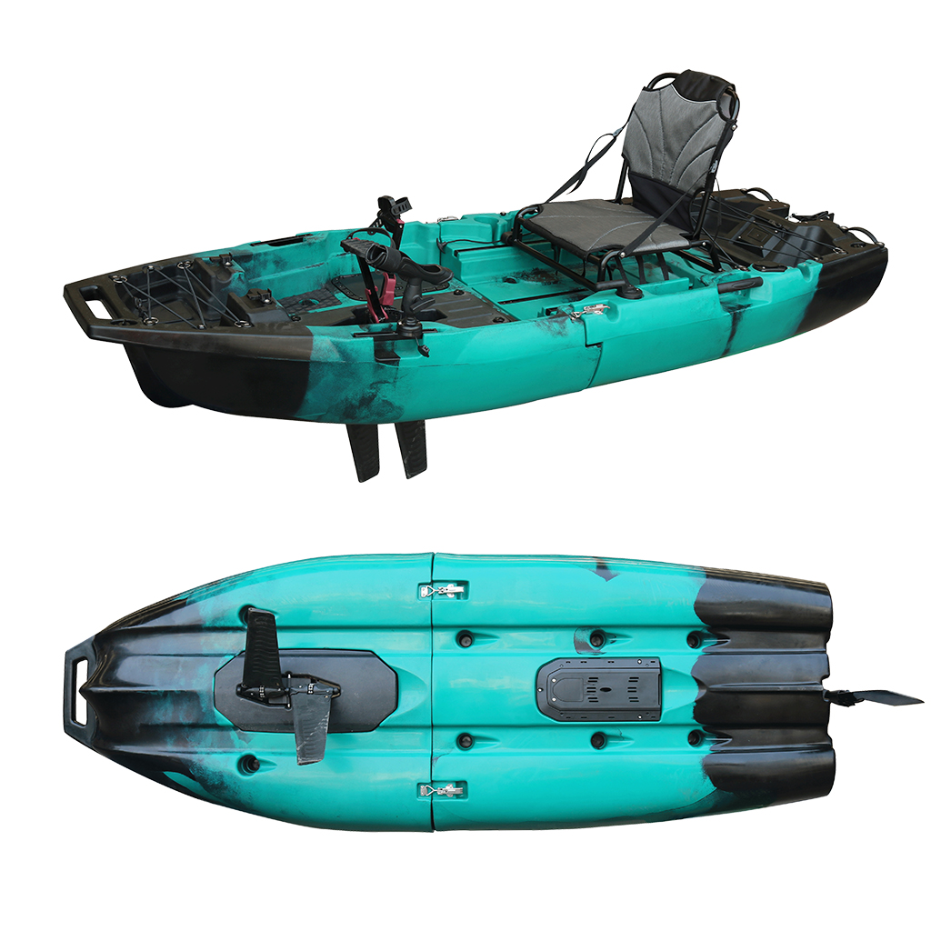 8フィート2.5メートルHDPEモジュラーシットオントップカ - Fishing Kayak Sit In のレビューと価格
