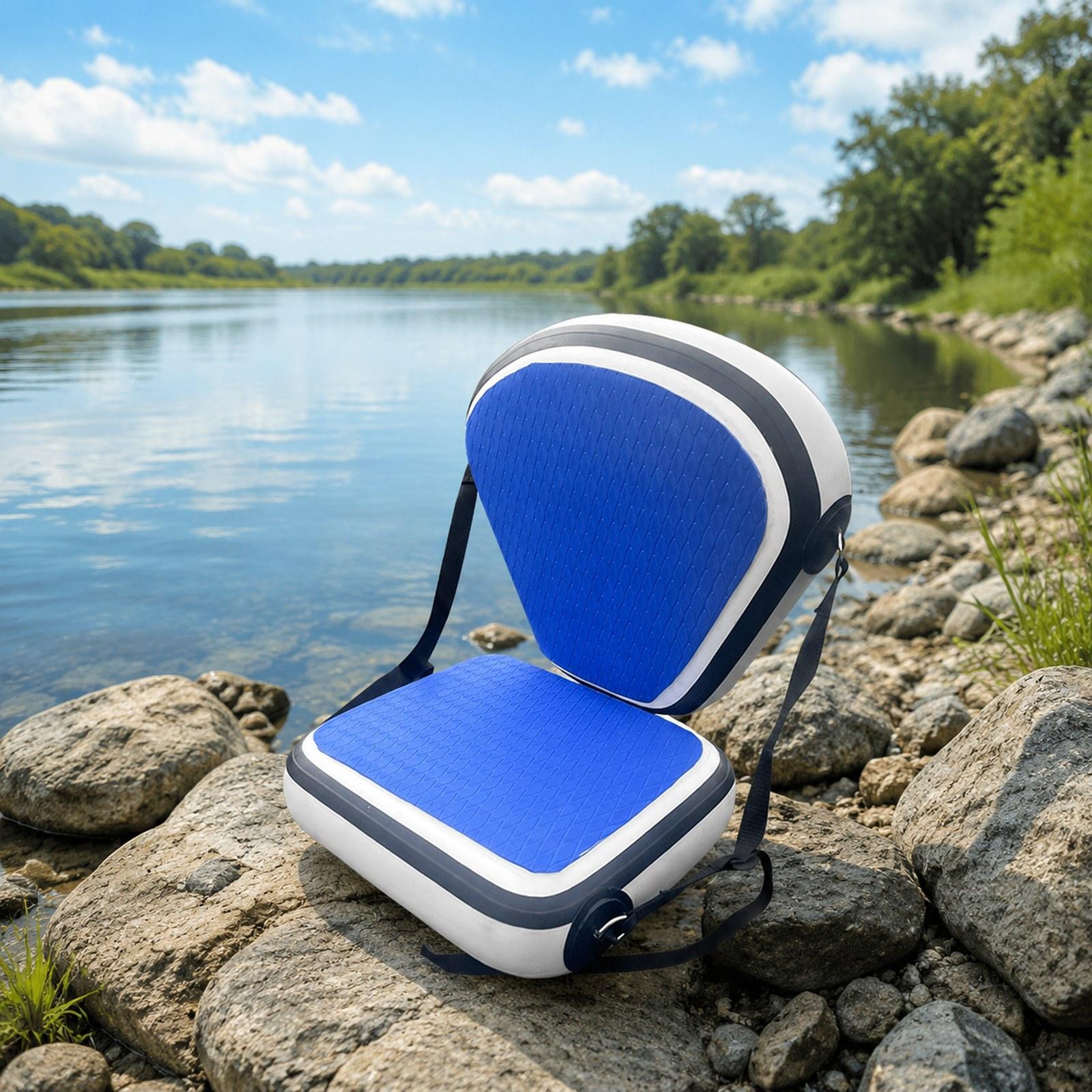 調節可能な PVC カヤックシートインフレータブルボートチェ - Fishing Kayak Seat のレビューと価格