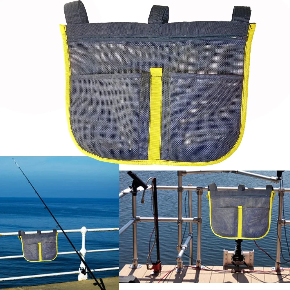抗 UV ボート釣りドックレールメッシュポーチ収納袋カヤック - Fishing Kayak Crate のレビューと価格