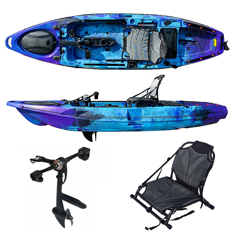 電動モーター付き10.5フィートシングルフィッシングカヤック - Fishing Kayak Trolling Motor のレビューと価格