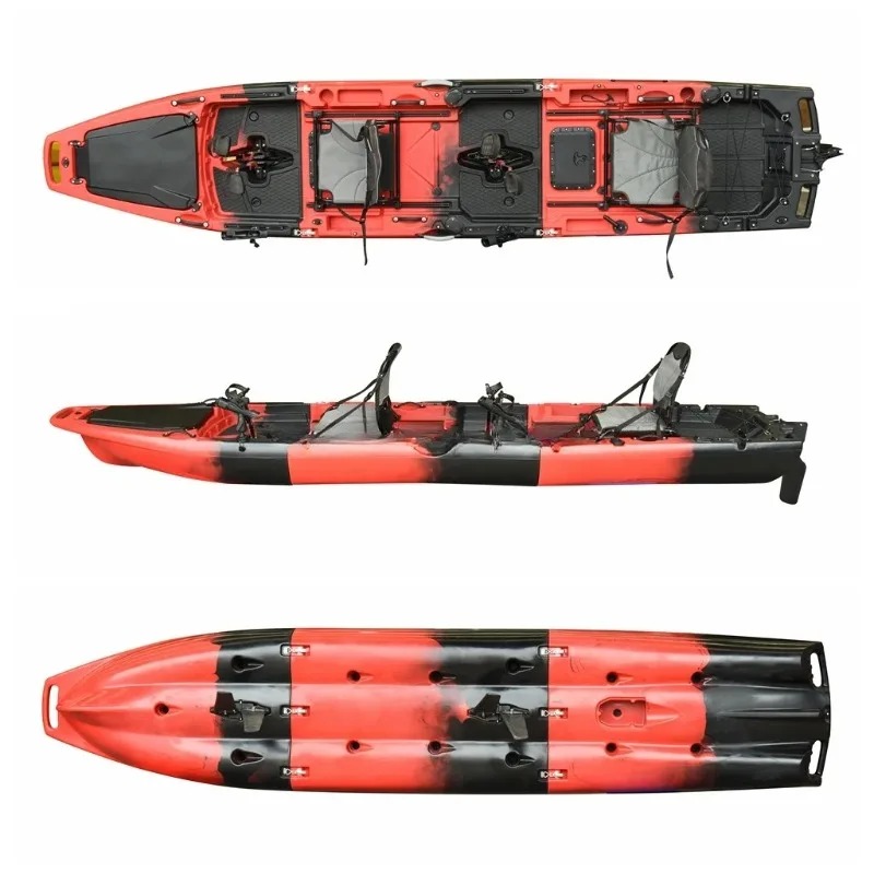 2人乗りシットオントップモジュラーペダル＆電動フィッシングカ - Fishing Kayak Sit In のレビューと価格