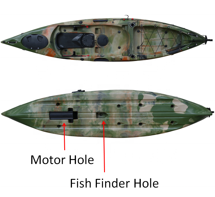 12.46 'カヤックは電動カヤックが付いているトップの釣り - Fishing Kayak Sit In のレビューと価格
