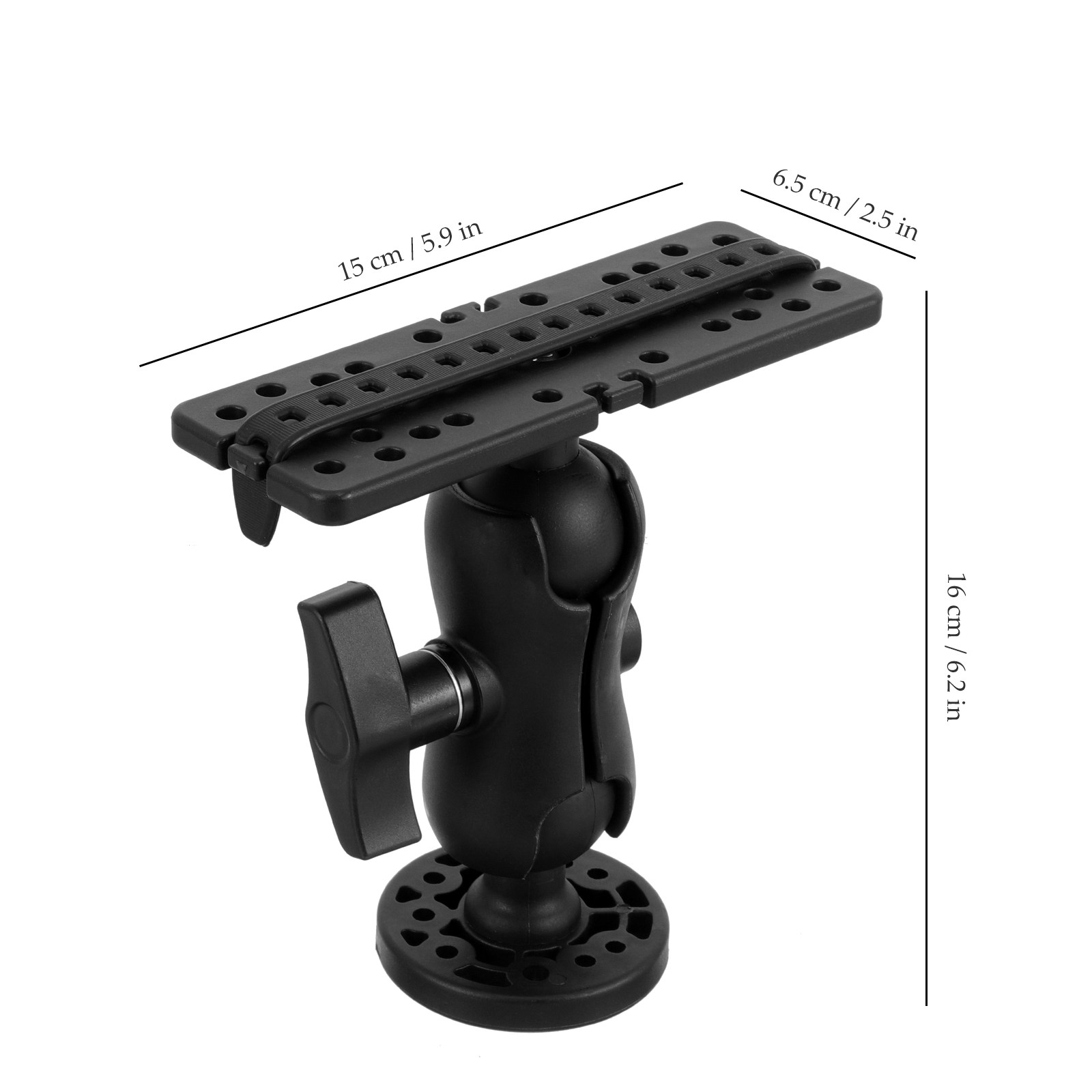 頑丈な魚群探知機ホルダーマウント、カヤック、ボート、カヌー用 - Fishing Kayak Fish Finder Mount のレビューと価格
