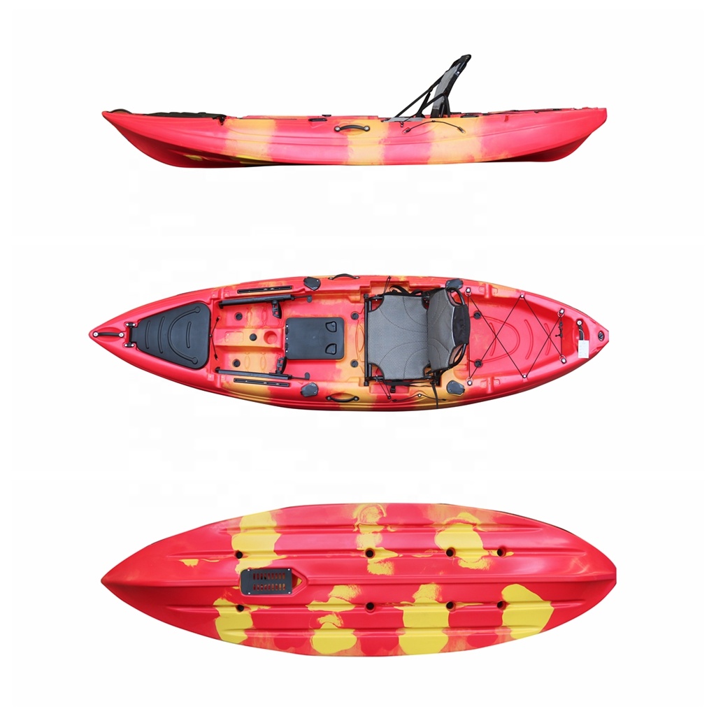 10フィート一人座ってトップフィッシングフットペダルカヤック - Fishing Kayak Sit In のレビューと価格