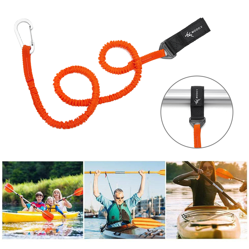 弾性カヌーパドルリーシュ、紛失防止ロープ、ローイングカヤック - Fishing Kayak Paddle Leash のレビューと価格