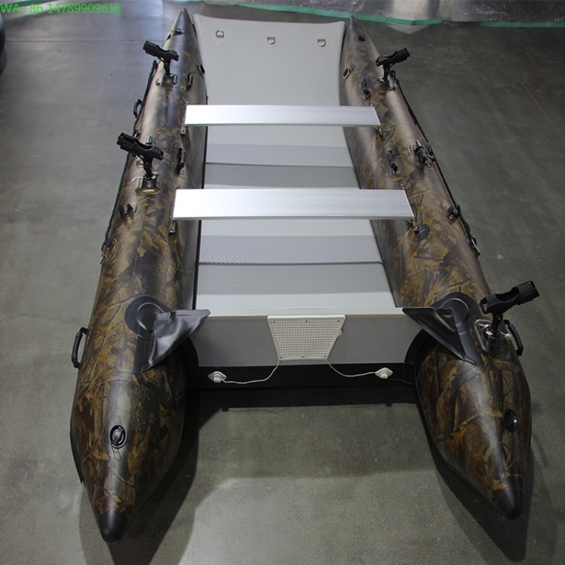 高速カタマランインフレータブルボートPVCゴム製アサルトフィ - Fishing Kayak Inflatable のレビューと価格