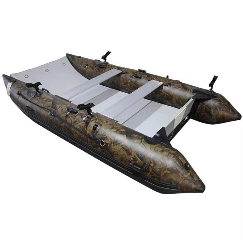 高速カタマランインフレータブルボートPVCゴム製アサルトフィ - Fishing Kayak Inflatable のレビューと価格