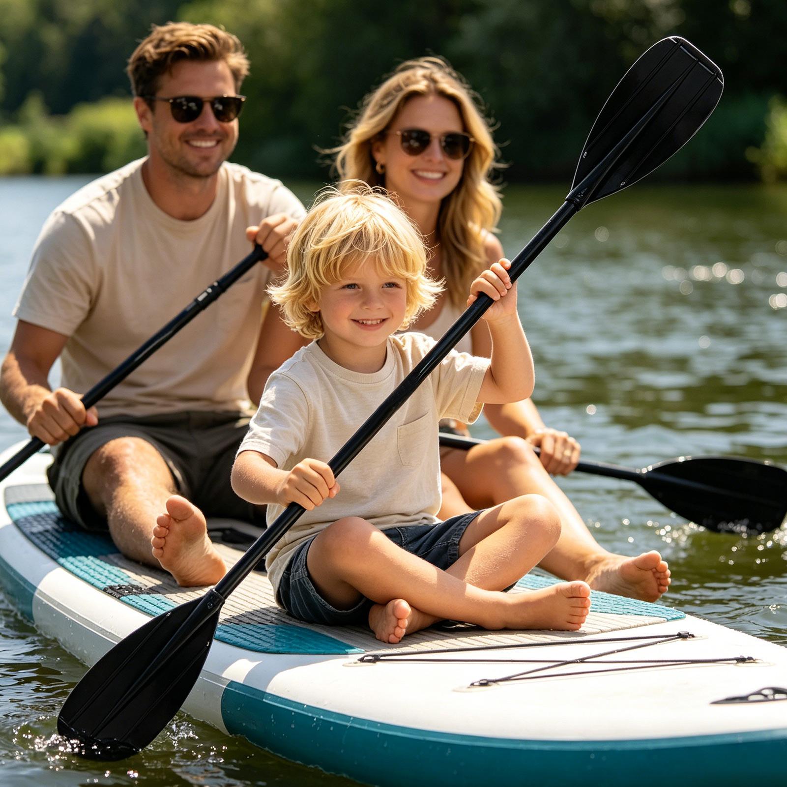 カヤックパドル カーボンファイバー 2 セクション 軽量 ダ - Fishing Kayak Paddle のレビューと価格