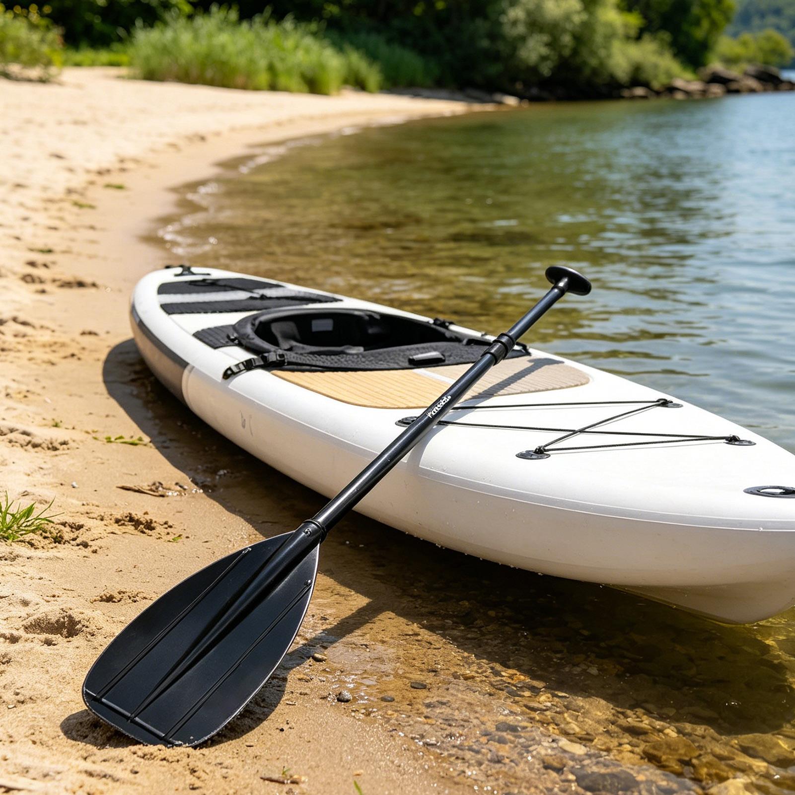 カヤックパドル カーボンファイバー 2 セクション 軽量 ダ - Fishing Kayak Paddle のレビューと価格