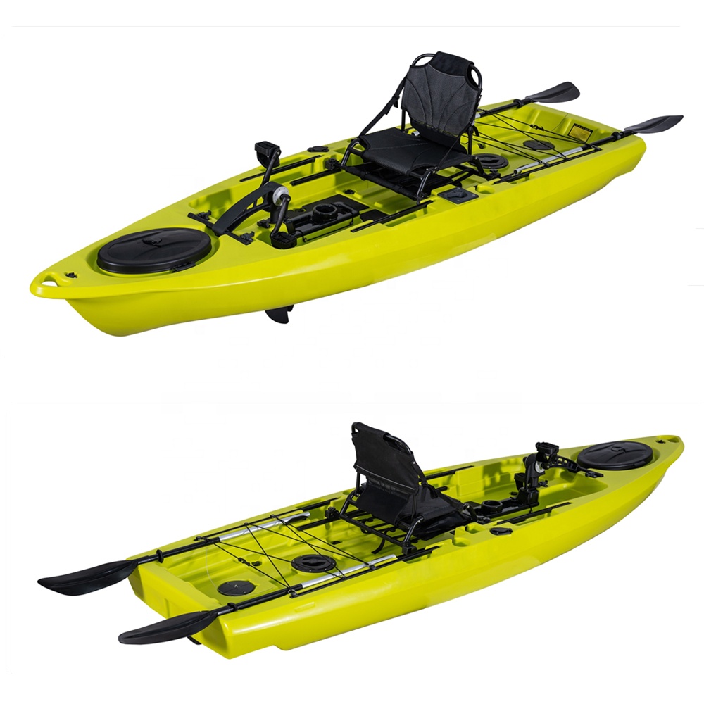 プラスチック製の漁船,回転ペダル付きの新しいカヌーカヤック, - Fishing Kayak Pedal Drive のレビューと価格
