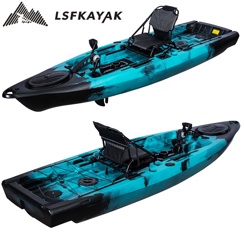 プラスチック製の漁船,回転ペダル付きの新しいカヌーカヤック, - Fishing Kayak Pedal Drive のレビューと価格