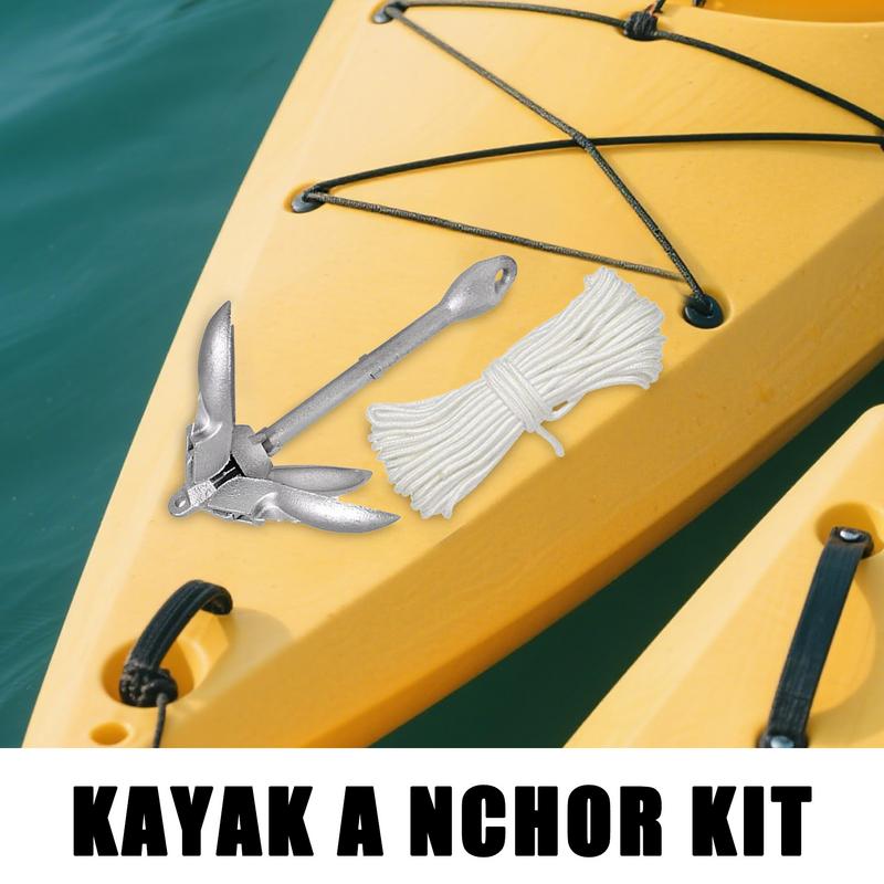 カヌーアンカーコンパクトカヤックアンカーシステム折りたたみ高 - Fishing Kayak Anchor のレビューと価格