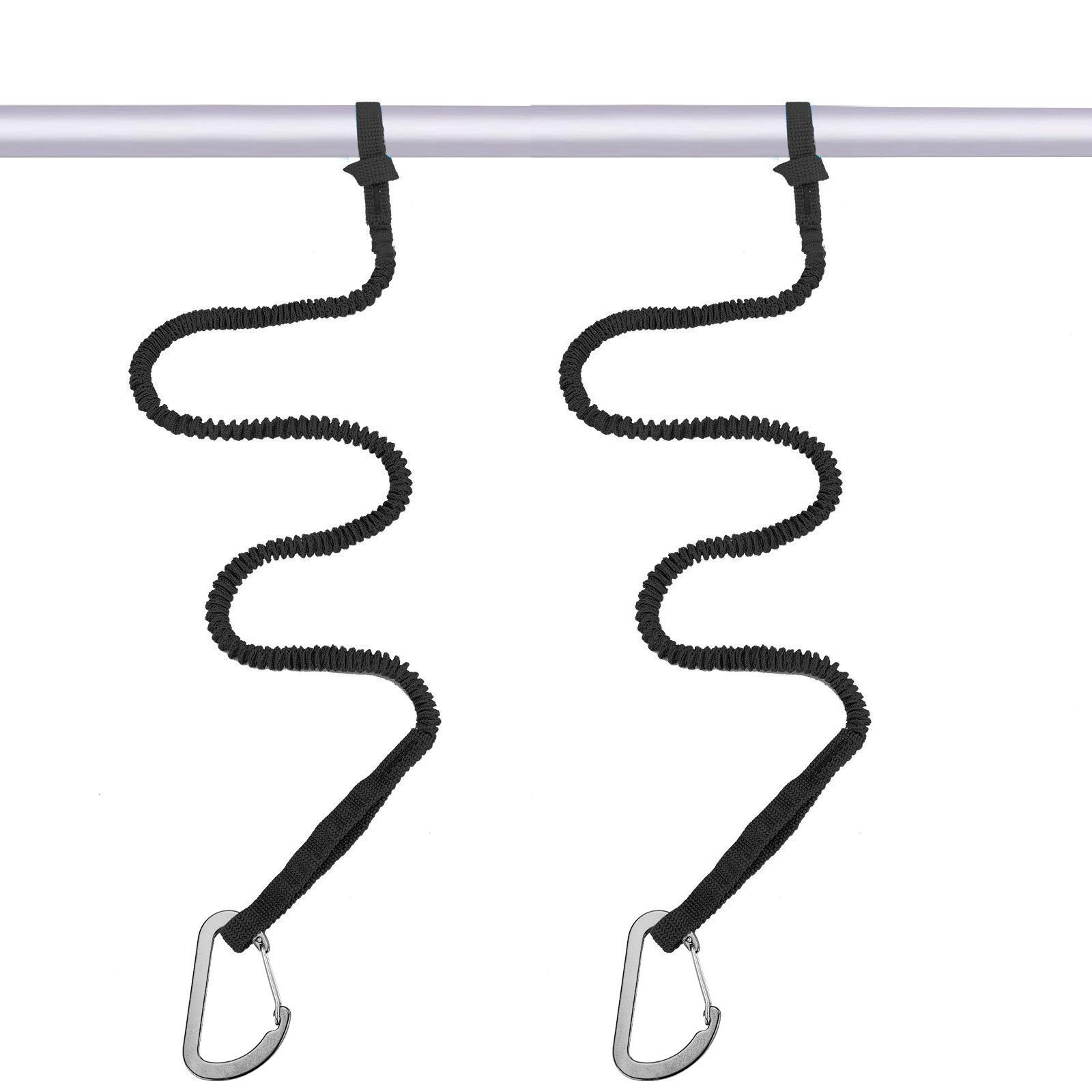 弾性カヤックパドルリーシュナイロンバンジーコードボートアクセ - Fishing Kayak Paddle Leash のレビューと価格