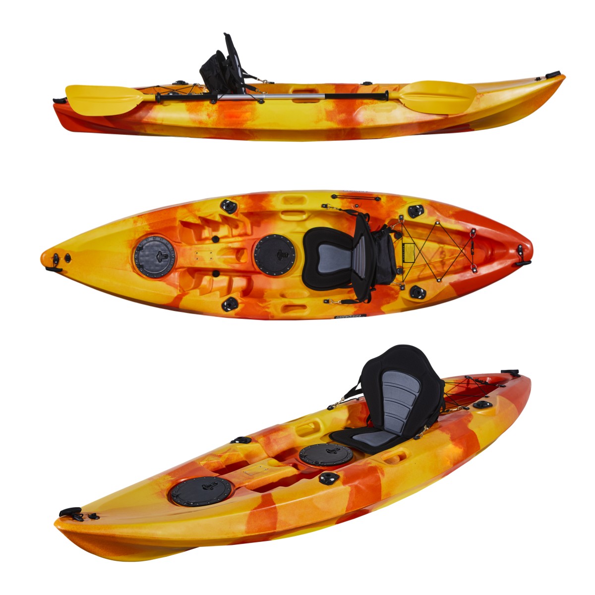 プロのプラスチック製カヤック,1人釣り,中国製,3年間の保証 - Fishing Kayak Sit In のレビューと価格