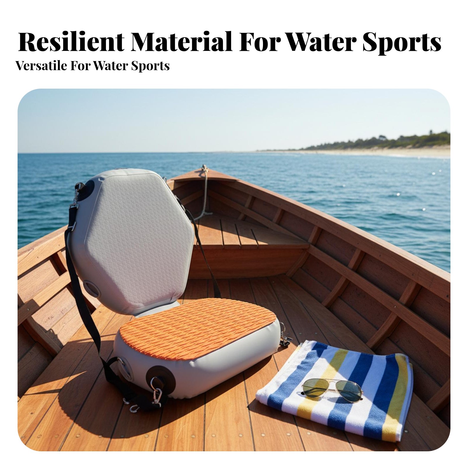 インフレータブルカヤックシート耐摩耗性インフレータブルフィッ - Fishing Kayak Seat のレビューと価格