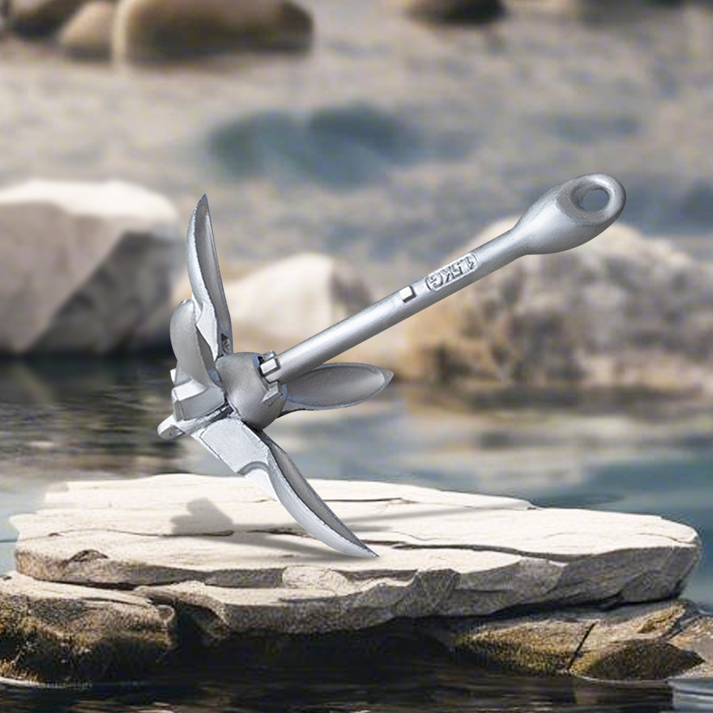 0.7/1.5KGボートアンカー、65フィートのマリンロープ - Fishing Kayak Anchor のレビューと価格