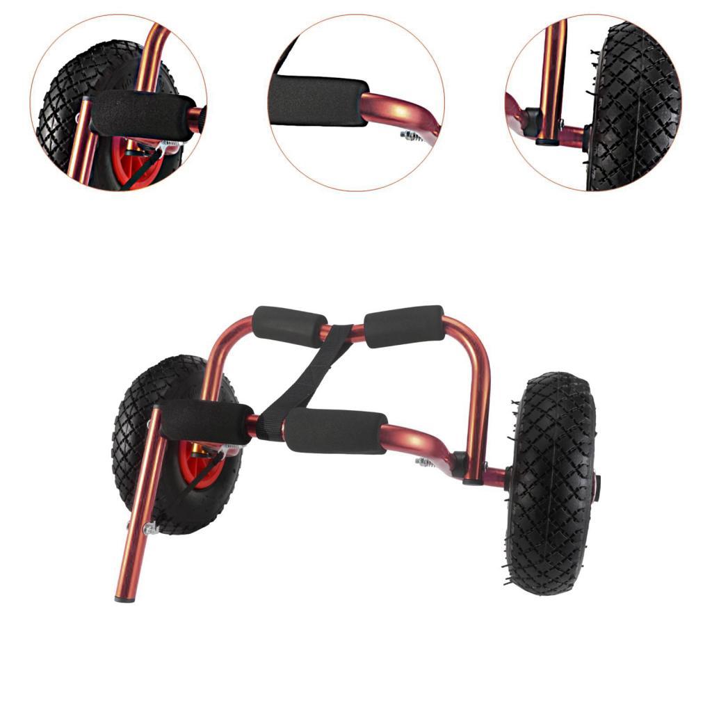 調整可能なカヤックカート折りたたみ式アルミトロリーボートアク - Fishing Kayak Cart のレビューと価格