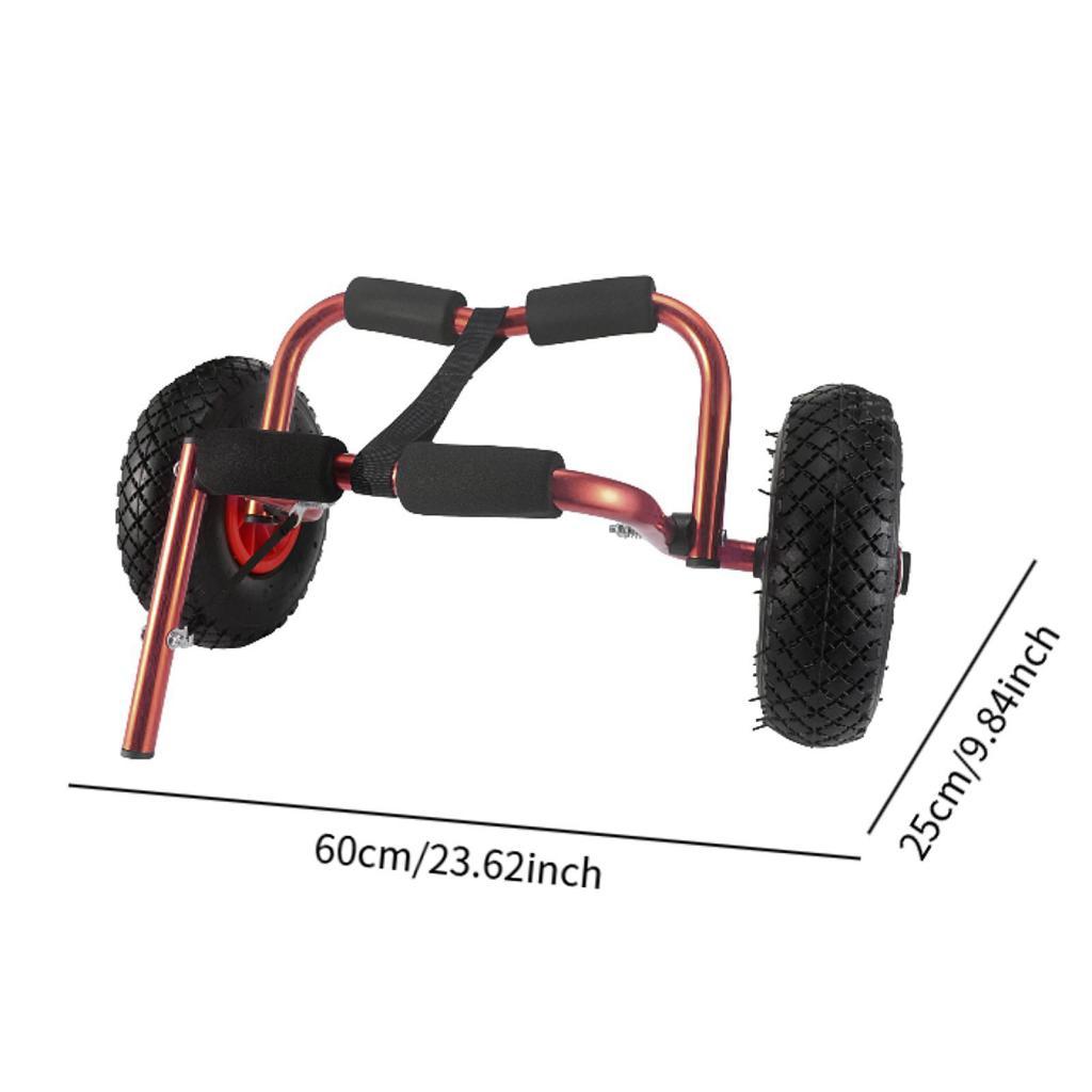 調整可能なカヤックカート折りたたみ式アルミトロリーボートアク - Fishing Kayak Cart のレビューと価格