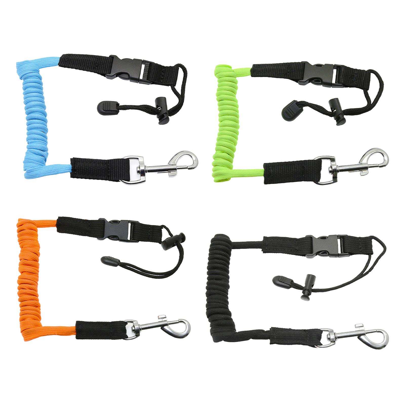 プレミアムカヤックパドルリーシュコイル状ロープバンジーストラ - Fishing Kayak Paddle Leash のレビューと価格