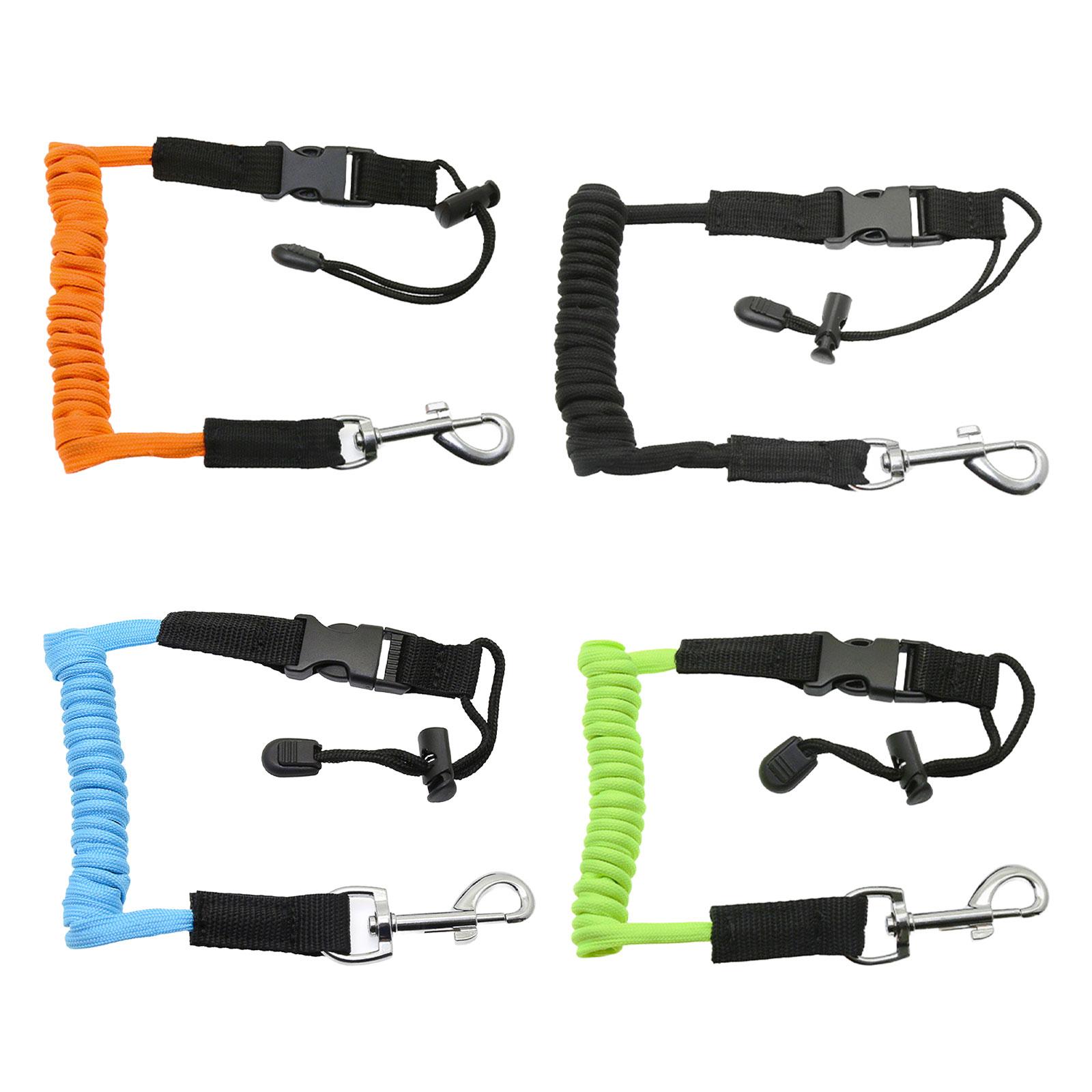 プレミアムカヤックパドルリーシュコイル状ロープバンジーストラ - Fishing Kayak Paddle Leash のレビューと価格
