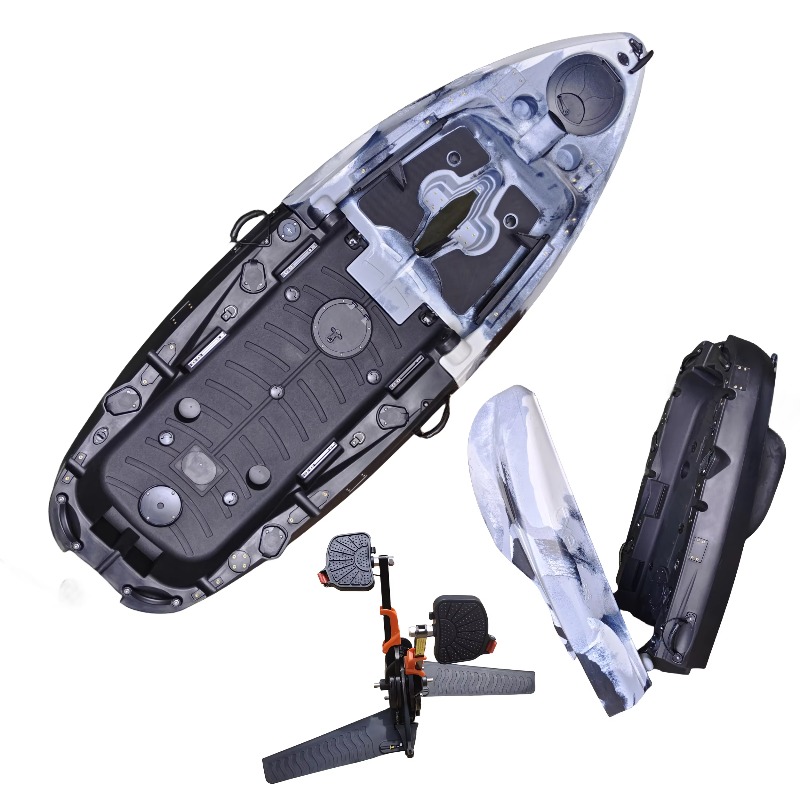 2.5mプロアングラープラスチック折りたたみカヤック、折りた - Fishing Kayak Seat のレビューと価格