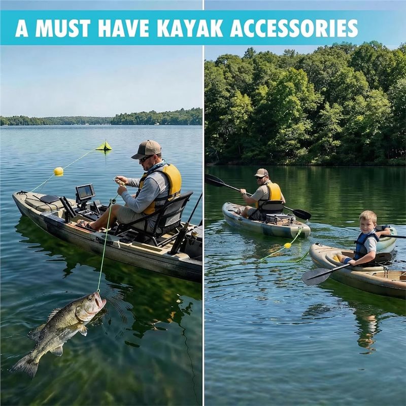X08A ドリフトソックアンカーロープ 20FT カヤック牽 - Fishing Kayak Anchor のレビューと価格