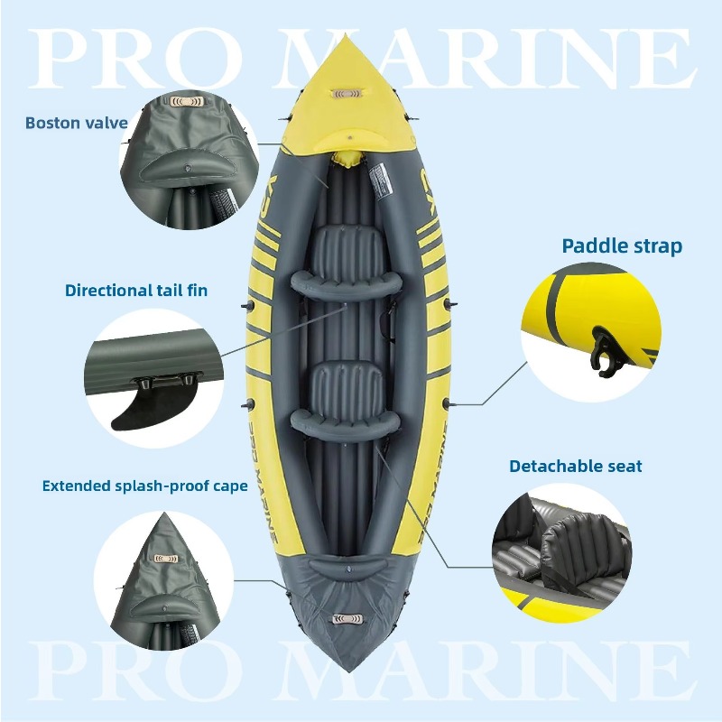 多目的インフレータブルボート（スピードボート・カヤック用）越 - Fishing Kayak Inflatable のレビューと価格