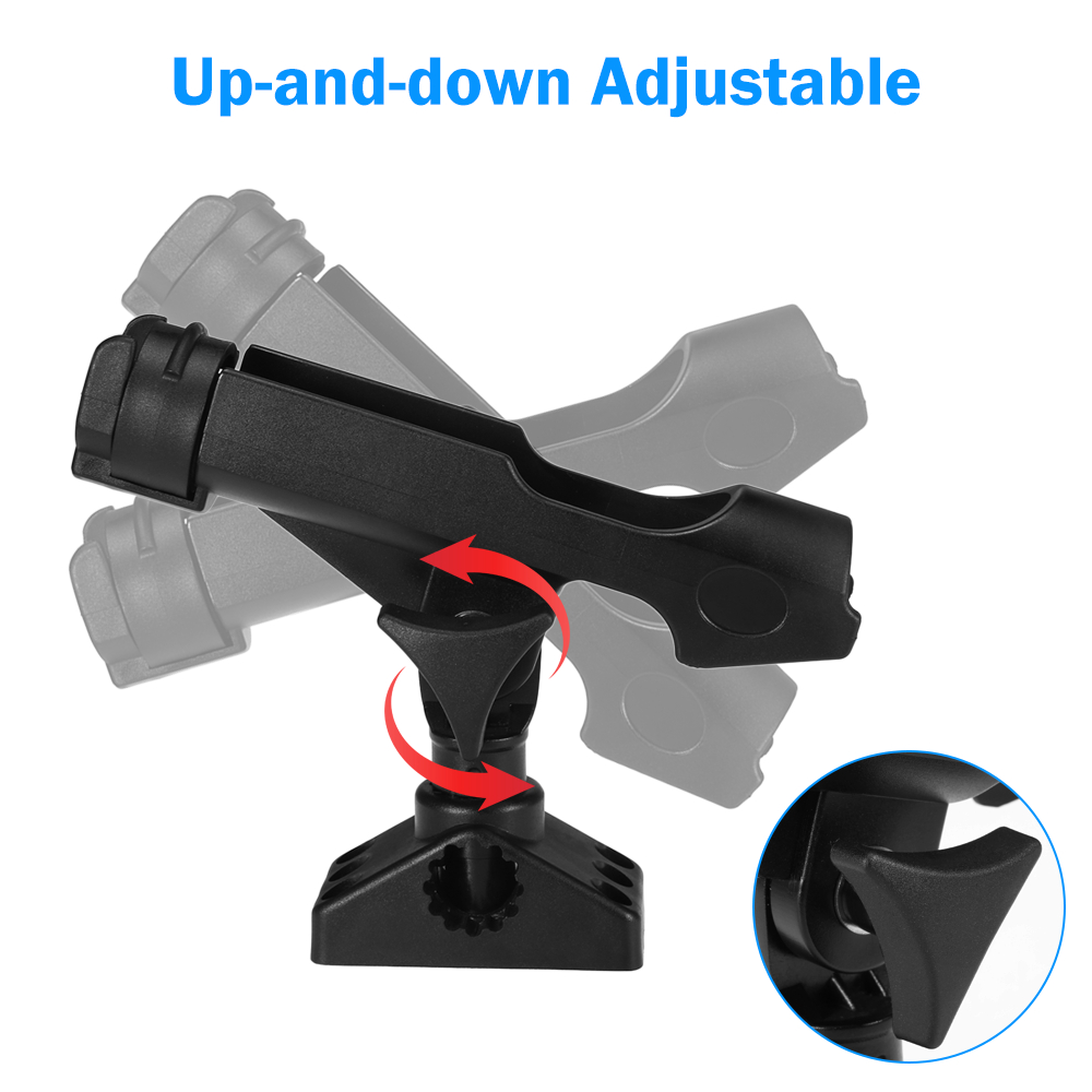 ステンレス鋼の釣り竿ホルダー,360度回転ベース,調整可能な - Fishing Kayak Rod Holder のレビューと価格
