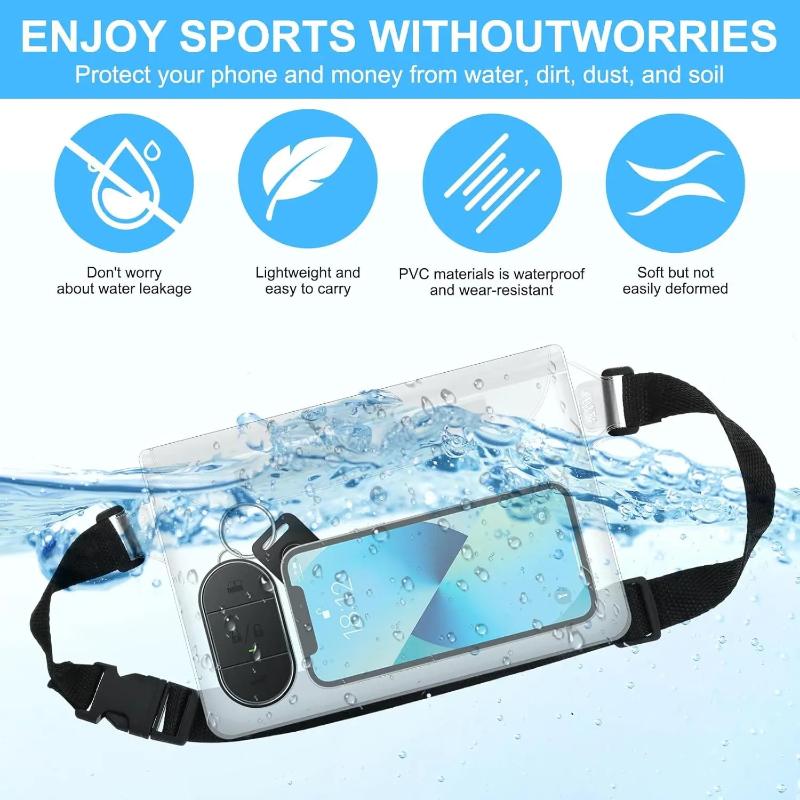 調節可能なウエストバンド付き防水スマホドライバッグ、持ち運び - Fishing Kayak Storage Bag のレビューと価格