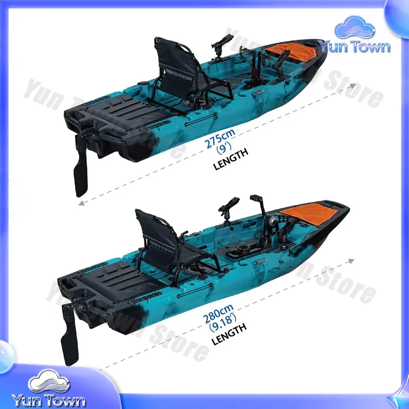 モジュラーカヤック 9.5フィート シットオントップ ペダル - Fishing Kayak Sit In のレビューと価格