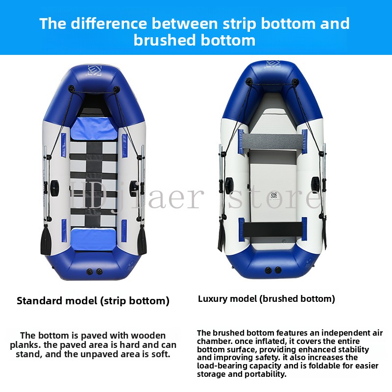 硬底厚手PVC製インフレータブルボート、フィッシングカヤック - Fishing Kayak Inflatable のレビューと価格
